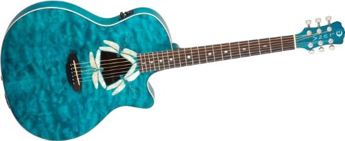 Luna Guitars Fauna Dragonfly Acoustic-Electric Guitar Quilted Maple Top