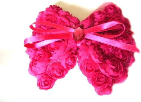 Lovely Cherry Pink Bow Hair Pin