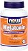 NOW Foods Melatonin 3mg, High Grade, 180 Capsules