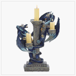 Blue Dragon Candleholder - Style 38202