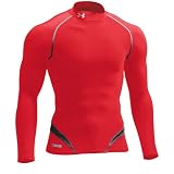 (アンダーアーマー)UNDER ARMOUR UAメタルHGコンプレッションLSモック MCM4104 アスレチック メンズ ベースレイヤー コンプレッション MCM4104 RED/BLK RED/