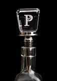 Kitchen & Housewares : Monogram Glass Wine Stopper - P