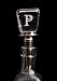 Kitchen & Housewares : Monogram Glass Wine Stopper - P