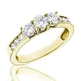 41f8FJtVFxL. SL160  Three Stone Diamond Ring 1/2ctw