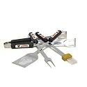 Motorhead Products MH5005 NFL 4-Piece BBQ Grilling Utensil Set, Browns