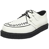 IMAGE OF Pleaser Men's Creeper-602/W Loafer,White Leather,7 M US
