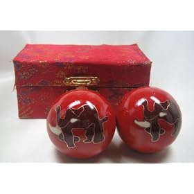 Red Elephant Metal Balls Ancient Chinese Ball Exercise
