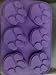 Purple Paw Print Silicone Muffin Pan