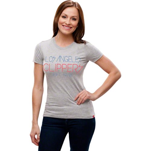 Los Angeles Clippers Women's Celebrity Comfy Tri-Blend Tee - White
