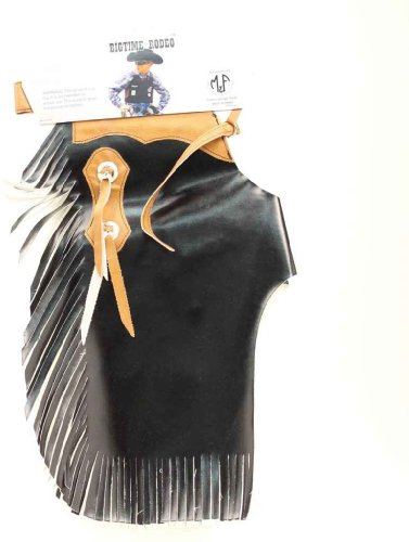 Bigtime Rodeo 50562107 Youth's Chaps Pant Black/Brown X-Large