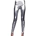Angelina Gun Metal Liquid Leggings, Shiny Wet Metallic