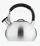 Copco Gravity 2.5 Quart Teakettle, Brushed Stainless Steel