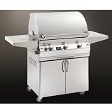 Fire Magic Gas Grills Aurora A540 Propane Gas All Infrared Grill With Single Side Burner On Cart