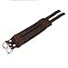 Brown 2 Layer Punk Belt Cow Leather Bracelet Wristband Cuff Bangle Gift for Men