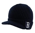 Boston Red Sox Union Navy Knit Beanie Hat/Cap with Hard Brim