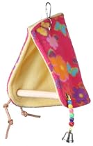 Super Bird Creations Peekaboo Perch Tent, 12 by 6.5-Inch, Medium Bird Toy
