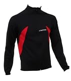 Herren Radtrikot Winter Fahrradtrikot Angeraut Flauschige Feinfleece-Innenseite