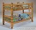 Twin / Twin Honey Pine Big Post Bunk Bed