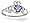 14K White Gold Genuine Heart Tanzanite Celtic Claddagh Ring - Size 4