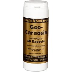 Geo Carnosin vegetarische HPMC-Kapseln � 500 mg Carnosin, 60 St�ck, 1-er Pack (1 x 43 g)
