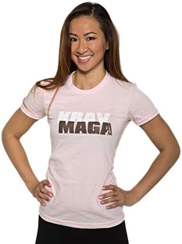 Krav Maga Chocolate Swirl Women's Casual T-shirt (X-Large, Light Pink)