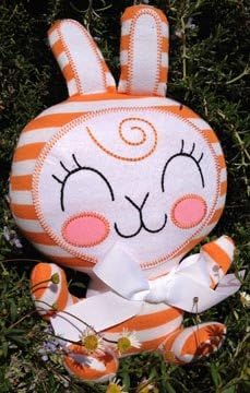 Orange Cream Easter Bunny Designer Plush Rabbit