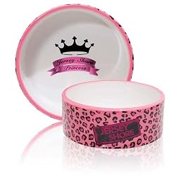 Jersey Shore: Princess Leopard Pink Dog Bowl