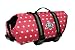 Paws Aboard Designer Doggy Life Jacket, Medium, Pink Polka Dot