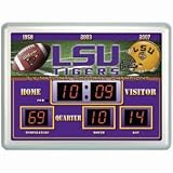 LSU Tigers Clock - 14''x19'' Scoreboard
