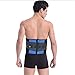 Neoprene Double Pull Posture Support Brace Lumbar Lower Back Support Brace Exercise Belt By Aofit (XXL(40-44 inches) or (102-112 cm), Black&Blue)