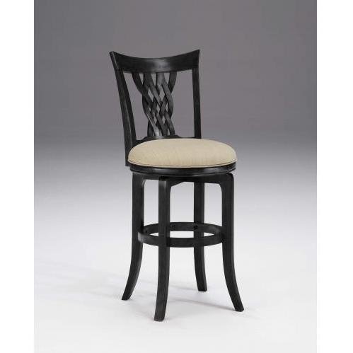 Embassy Swivel Bar Stool - Black