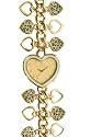 Betsey Johnson Women's Jungle Girl Collection Gold-Tone Bracelet Watch #BJ4168