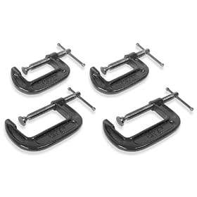 4-pc. Heavy Duty C Clamp Set by Michigan