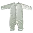 Tadpoles Double-Knit Footless Snap Romper - Sage