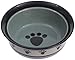 PetRageous 44249 Metro Dishwasher and Microwave Safe Dog Bowl 8-Inch Diameter, 4-Cup Capacity for Medium and Large Dogs and Cats, Black, 3.25 Inch (Pack of 4)
