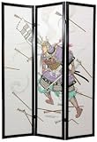 Manly Martial Arts Kung Fu Karate - 6ft. Japanese Art Print Samurai Shoji Screen -3 Panel