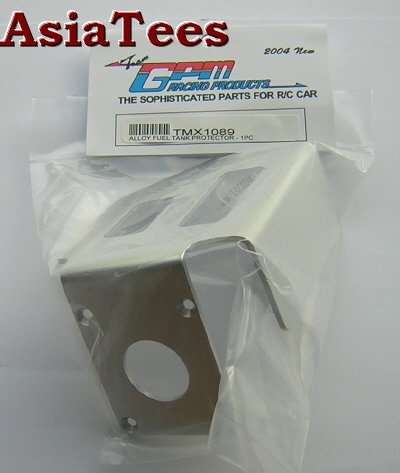 GPM Racing #TMX1089S Aluminum Fuel Tank Protector Silver for Traxxas T-Maxx