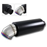Universal Black Ceramic Muffler with 4 Bent Burnt Tip by HK5