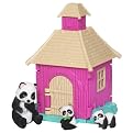 In My Pocket Bamboo Hut with Panda Family