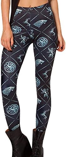Egelk Women's High Waisted Printed Pattern Long Legging Yoga/Gym Pants