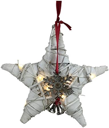 Star Dangler w/ LED Lights (8 Inch, White)