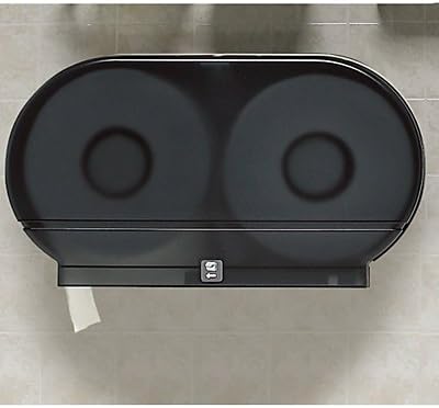 Jumbo Twin-Roll Plastic Toilet Tissue Dispenser - 20-1/4 x5-5/8 x11-3/4"