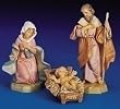 3-Piece Fontanini 5" Holy Family Jesus, Mary & Joseph Nativity Set #71503