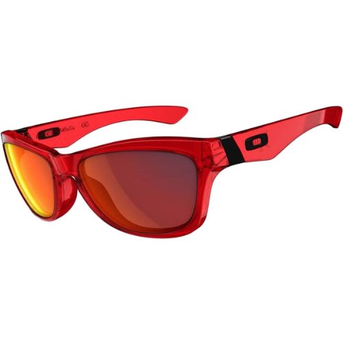 Oakley Jupiter Men’s Casual Wear Sunglasses – Color: Crystal Red/Ruby Iridium