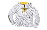 ROCKSTAR PLAZMO ZIP HOODED SWEATSHIRT WHITE