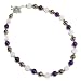 The Black Cat Jewellery Store-Pyrite, Amethyst & White Chalcedony Necklace 19.5
