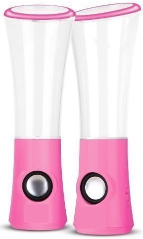 Auzewi Third Generation Colourful Trumpeter Music Fountain Water Dancing Speaker (Pink)