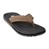 Men's Mossimo Austin Leather Flip-Flops - Brown