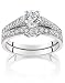 1.10 ct Diamond Engagement Ring and Wedding Band Set (14k Gold, G-H/SI3-I1)