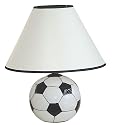Ore International Ceramic Soccer Ball Lamp